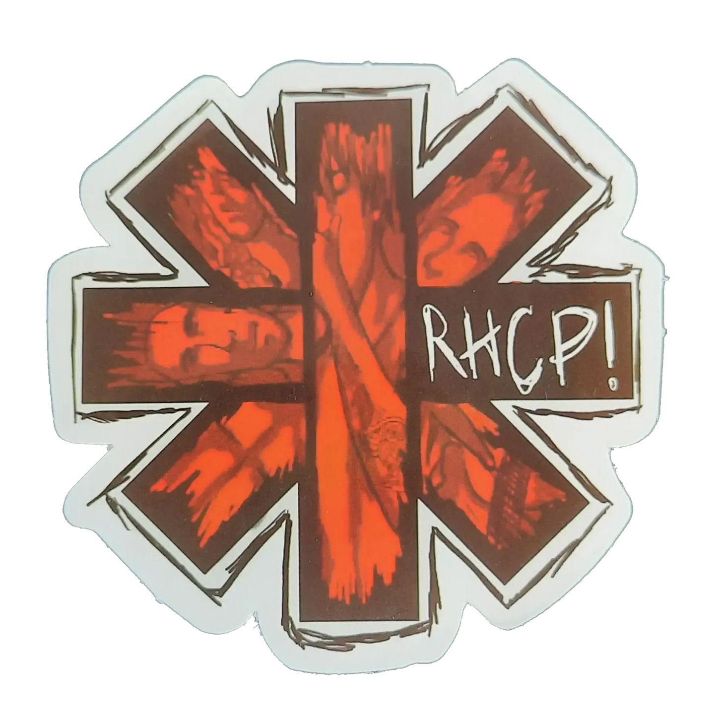 Autocollant Red Hot Chili Peppers - Cross cut