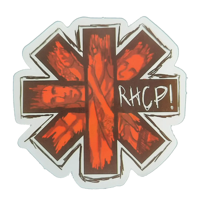 Autocollant Red Hot Chili Peppers - Cross cut