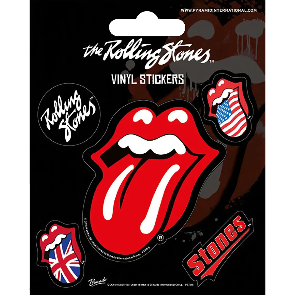 Set de 5 Autocollant vinyle Rolling Stones