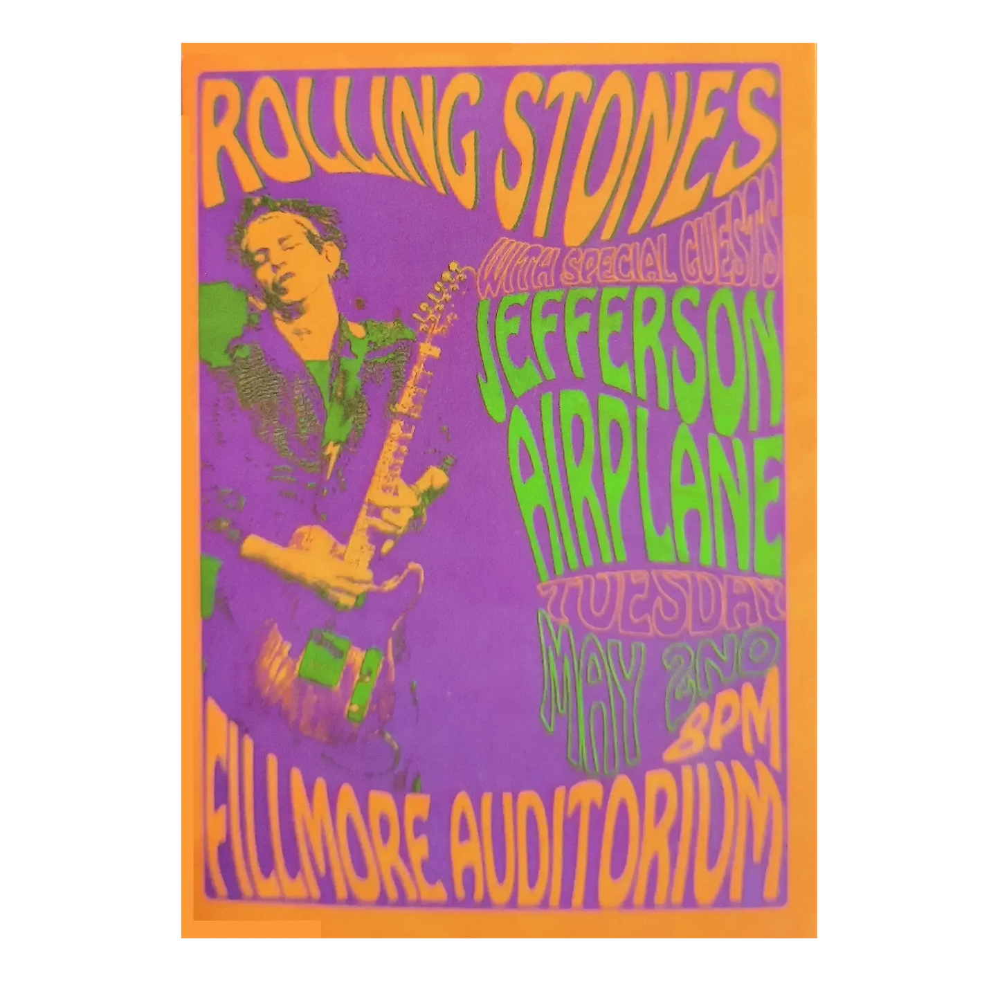 Autocollant Rolling Stones at Fillmore Auditorium