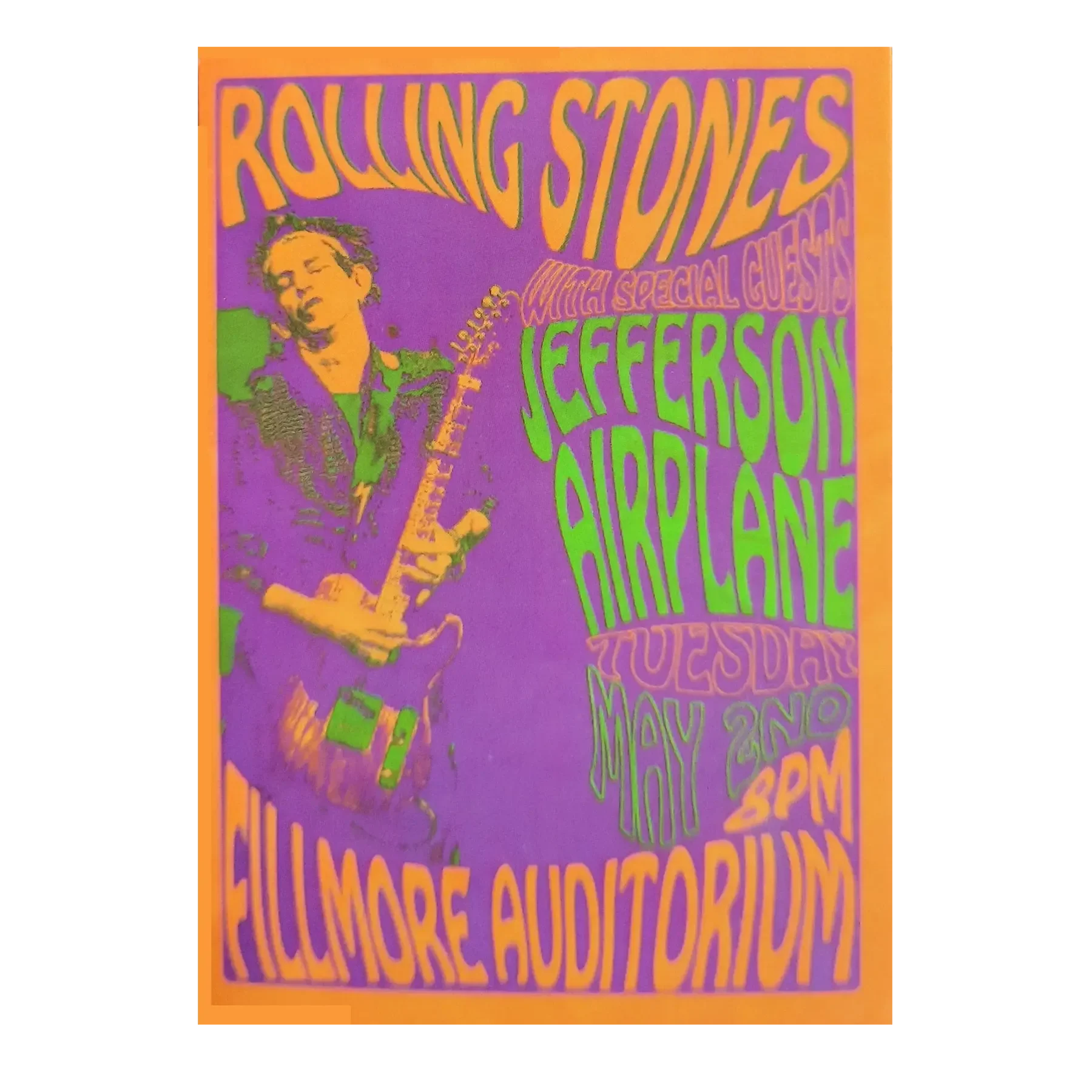 Autocollant Rolling Stones at Fillmore Auditorium