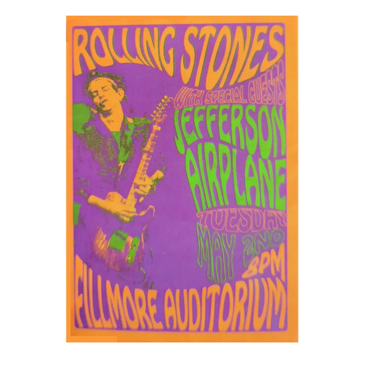 Autocollant Rolling Stones at Fillmore Auditorium