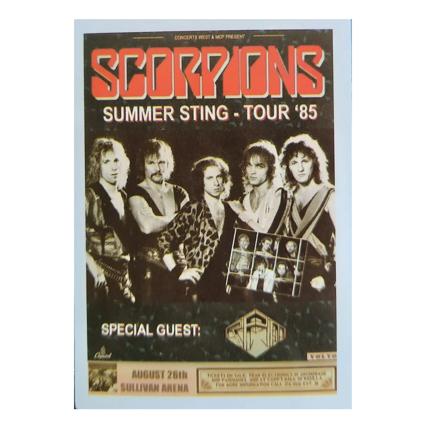 Sticker Scorpions - Summer Sting Tour '85