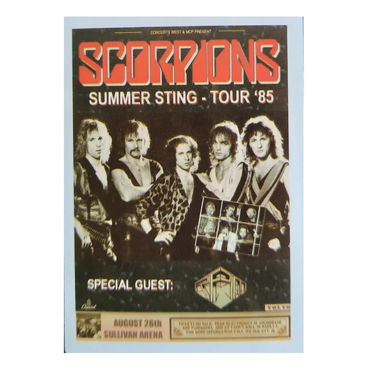 Sticker Scorpions - Summer Sting Tour '85