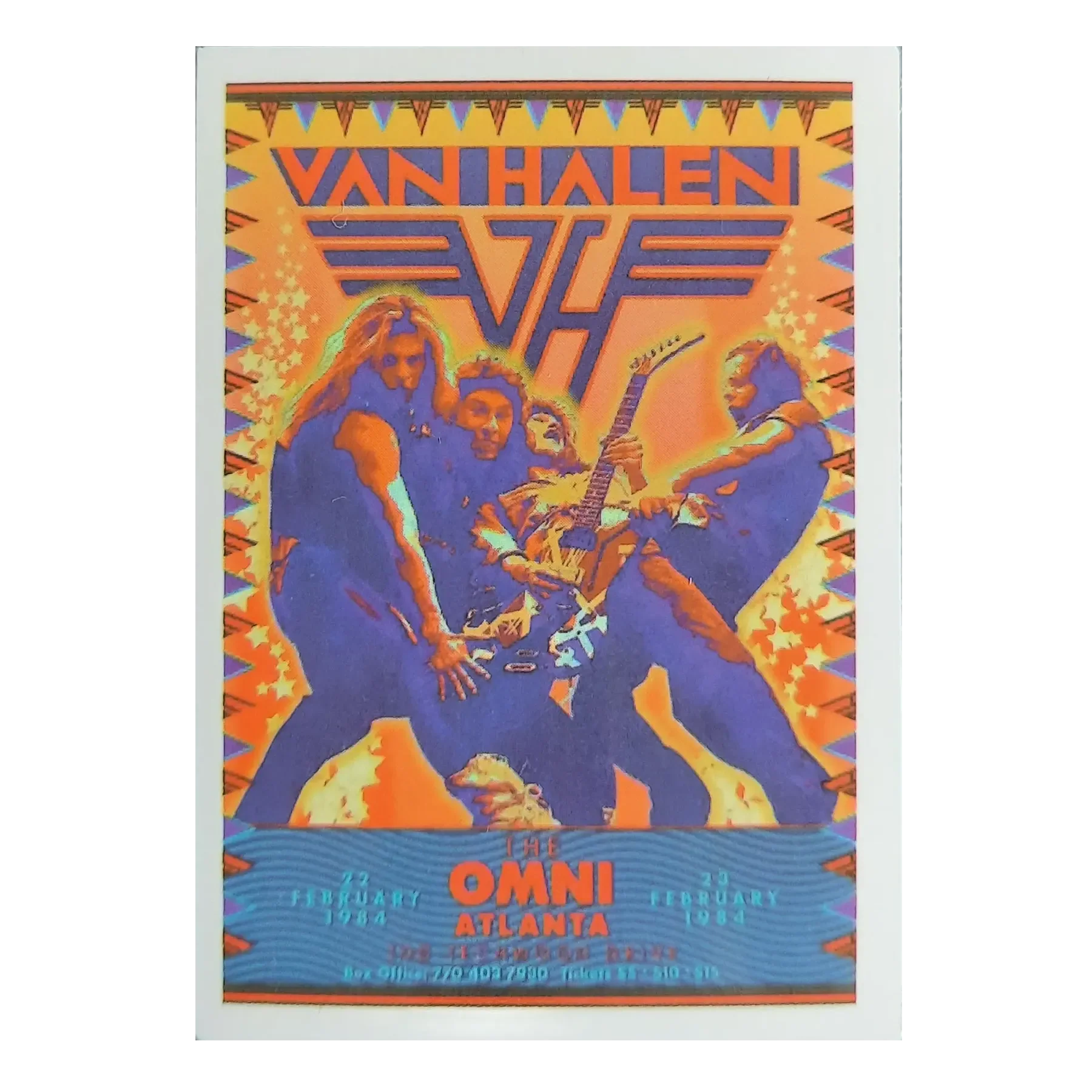 Sticker Van Halen at Omni Atlanta