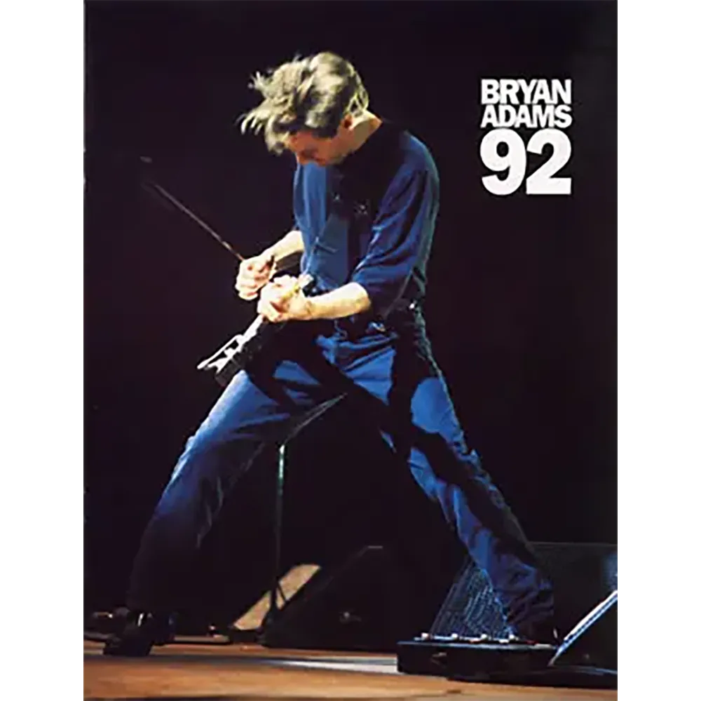 Official program Bryan Adams Waking up the world tour 92