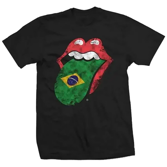 T-shirt Rolling Stones - Langue Brésil