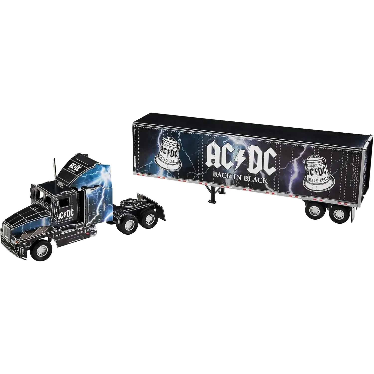 AC/DC 3D Puzzle with Box and Finished Model – Official Tour Truck Size