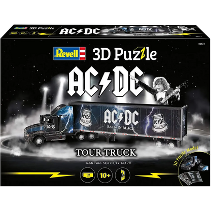 Puzzle cut-out sheet 3D AC/DC – Pieces to assemble and side decoration