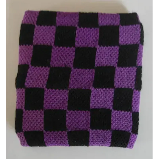 Green & Black Checkerboard Wristband