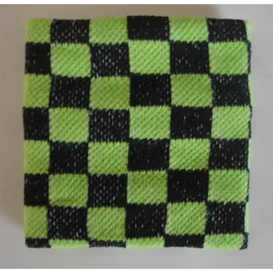 Pink & Black Checkerboard Wristband