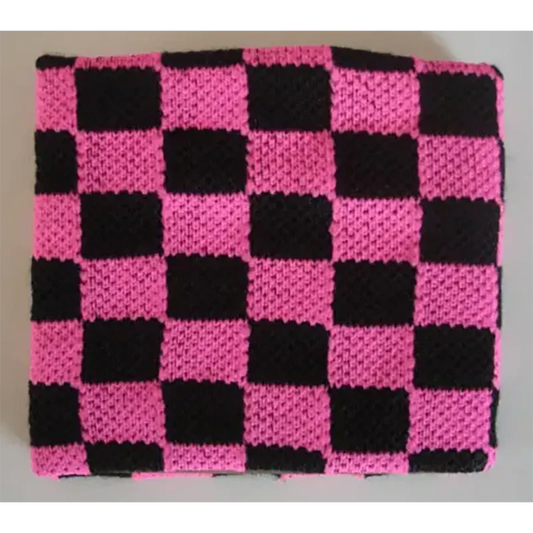 White & Black Checkerboard Wristband